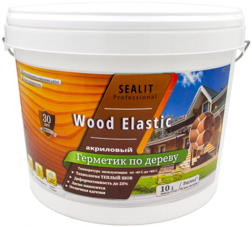 Приобрести ГЕРМЕТИК - Sealit Wood Elastic для работы с деревянными материалами 5 л в Ачинске, Красноярский край
